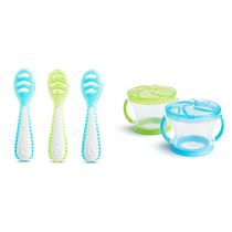 Conjunto de colheres Munchkin Gentle Dip para desmame de bebês, pacote com 3 unidades Conjunto de colheres Munchkin Gentle Dip para desmame de bebês, pacote com 3 unidades