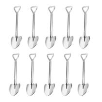 Conjunto de colheres SZLFSX Shovel Shape Demitasse Espresso em Aço Inoxidável Conjunto de colheres SZLFSX Shovel Shape Demitasse Espresso em Aço Inoxidável