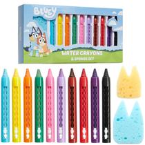 Conjunto de colorir de água Bath Toys Bluey para crianças com 10 lápis de cor Conjunto de colorir de água Bath Toys Bluey para crianças com 10 lápis de cor