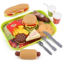 Conjunto de comida de brinquedo LoveStown Kids Toys Burger 20 unidades para crianças