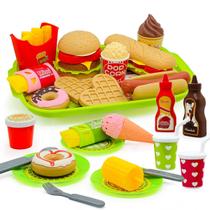 Conjunto de comida de cozinha Pretend Play, com 26 unidades para crianças pequenas