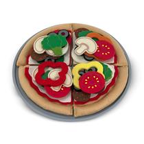 Conjunto de comida de feltro de brinquedo Melissa & Doug Pizza para crianças de 2 anos ou mais (42 unidades)