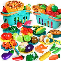 Conjunto de Comida Play BAODLON - 100 Peças para Cozinha Infantil com 2 Cestos