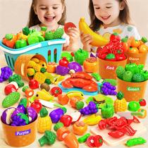 Conjunto de comida Toddler Play Blmukce 82 peças de brinquedo de corte Conjunto de comida Toddler Play Blmukce 82 peças de brinquedo de corte