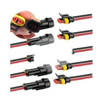 Conjunto De Conectores À Prova d'Água De 2 Pinos Macho E Fêmea Com Fio 20 AWG Para Carro, Caminhão,