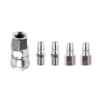 Conjunto De Conectores De Engate Rápido De 1/4 De Polegada Para Mangueira De Compressor De Ar -