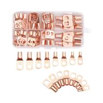 Conjunto De Conectores De Fio De Anel De Cobre Estanhado SC Para Fiação Elétrica