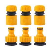 Conjunto De Conectores De Mangueira De Jardim ABS Macho Duplo De 1/2 Polegada, 6 Peças, Adaptador Conjunto De Conectores De Mangueira De Jardim ABS Macho Duplo De 1/2 Polegada, 6 Peças, Adaptador