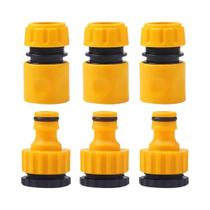 Conjunto De Conectores De Mangueira De Jardim Macho Duplo De 1/2 Polegada, 6 Peças, Adaptador