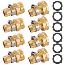 Conjunto de conectores de reparo de mangueiras de jardim Sanpaint 3/4 ou 5/8 Conjunto de conectores de reparo de mangueiras de jardim Sanpaint 3/4 ou 5/8