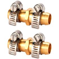 Conjunto de conectores de reparo de mangueiras Sanpaint Brass com braçadeiras de 1/2"