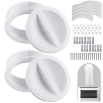 Conjunto de conectores de ventilação AC Innconee de tamanho duplo de 6 e 6,5" para montagem em parede