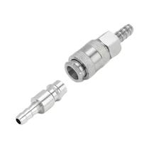 Conjunto De Conectores Pneumáticos Tipo UE Acoplador Rápido Para Mangueira De Compressor De Ar 6mm