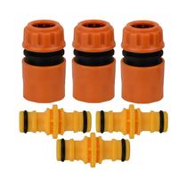 Conjunto De Conectores Rápidos Para Mangueira De Jardim De 1/2 Polegada, 6 Peças, Adaptador Extensor