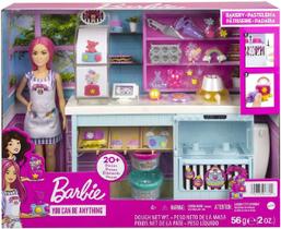 Conjunto De Confeitaria Com Boneca Barbie Hgb73