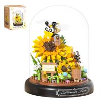 Conjunto de construção apcute 548 PCS Micro Brick Flower Bee com base Conjunto de construção apcute 548 PCS Micro Brick Flower Bee com base