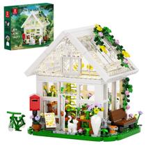Conjunto de construção BBGTOY Flower House com luzes LED Girls 8-12 (484 unidades)
