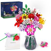 Conjunto de construção: buquê de flores HOGOKIDS com 1413 unidades por mais de 8 anos