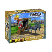 Conjunto de construção: Carrinho de armas de 115 peças Romans & Barbarians