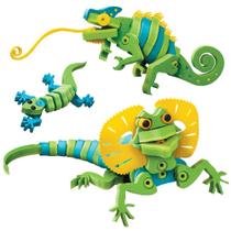 Conjunto de construção civil Bloco Toys Lizards & Chameleons