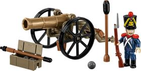 Conjunto de Construção COBI Guerras Napoleônicas Artilheiro Francês 97 peças
