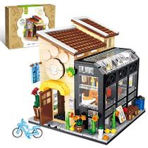 Conjunto de construção da loja de livros QLT, compatível com Lego Friends House Crie Ambiente elegância e calor, presente agradável com linda caixa de presente para meninas 6-12 e Building Blocks Lover (589 Pcs)