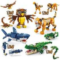 Conjunto de construção de animais HIGH GODO Creator 3 em 1 para crianças de 8 a 12 anos Conjunto de construção de animais HIGH GODO Creator 3 em 1 para crianças de 8 a 12 anos
