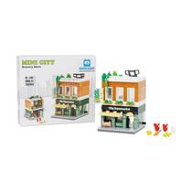 Conjunto de construção de brinquedos Brick Loot Mini City Street 253 peças