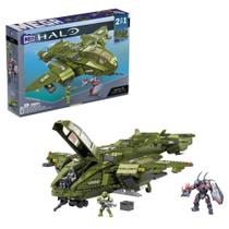 Conjunto de construção de brinquedos MEGA Halo Pelican Inbound com 2024 peças