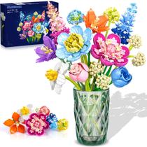 Conjunto de Construção de Buquê de Flores PLAXSOON - 88 Unidades - Dia dos Namorados