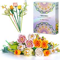 Conjunto de construção de buquês de flores Under the Baubles Rose 750 unidades Conjunto de construção de buquês de flores Under the Baubles Rose 750 unidades