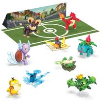 Conjunto de Construção de Figura Equipe de Treinadores Pokémon Mega Construx