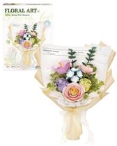 Conjunto de construção de flores 3D Puzzle ROKR Bouquet para adultos