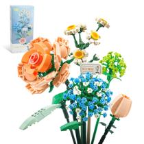 Conjunto de construção de flores artificiais SANCO Mini Bricks 680 peças