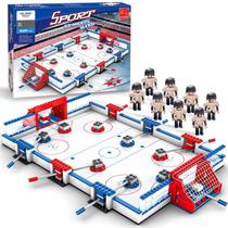Conjunto de Construção de Hóquei no Gelo DecantEmotion com 8 Jogadores Brinquedo STEM Conjunto de Construção de Hóquei no Gelo DecantEmotion com 8 Jogadores Brinquedo STEM