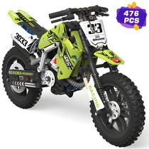 Conjunto De Construção De Motocicleta 476 Blocos LEGO Compatível Com RiceBlock Conjunto Técnico Para
