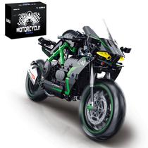 Conjunto de construção de motocicletas MJDDJA em escala 1:8 com suporte 511 unidades
