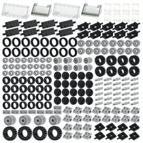 Conjunto de construção de peças e peças para automóveis MALEKO 224 unidades com rodas