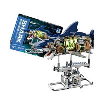 Conjunto De Construção De Tubarão Mecânico Para Crianças 687PCS Modelo De Organismo Marinho Com