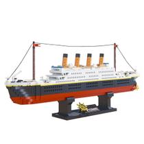 Conjunto de construção Dovob Titanic com 1288 Mini Bricks de 18 polegadas de comprimento