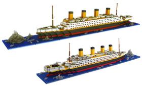 Conjunto de construção DoVob Titanic com 1872 Mini Bricks para crianças e adultos