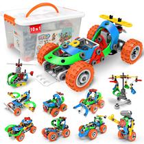 Conjunto de construção elétrica STEM Toy Arovan 10 em 1 com caixa de armazenamento