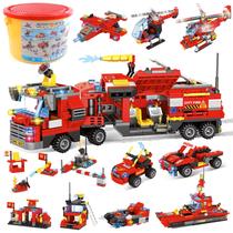 Conjunto de Construção EP EXERCISE N PLAY - Caminhão de Bombeiros com Helicóptero