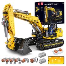 Conjunto de construção: escavadeira Mold King 13112 RC com 1830 peças Conjunto de construção: escavadeira Mold King 13112 RC com 1830 peças