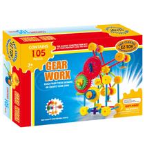 Conjunto de Construção EZ-Toy Gear Worx com 105 Peças