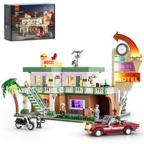 Conjunto de Construção FUNWHOLE City Car-Hotel com Luzes - 1970 Peças Conjunto de Construção FUNWHOLE City Car-Hotel com Luzes - 1970 Peças
