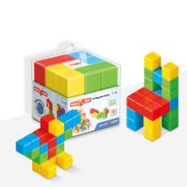 Conjunto de construção Geomag MagiCube de 24 peças para crianças de 1 a 5 anos Conjunto de construção Geomag MagiCube de 24 peças para crianças de 1 a 5 anos