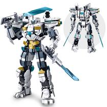 Conjunto de construção HIGH GODO Ice Warrior Mech 561 unidades para meninos ou mais de 8 anos Conjunto de construção HIGH GODO Ice Warrior Mech 561 unidades para meninos ou mais de 8 anos