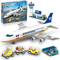 Conjunto de Construção HOGOKIDS Avião de Passageiros com LED - 901 Peças