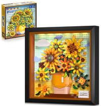Conjunto de construção HOGOKIDS Flowers Sunflower com luzes 807 unidades